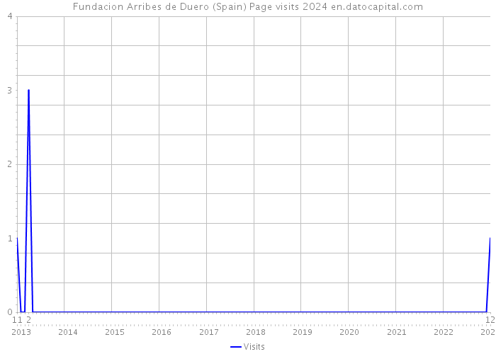 Fundacion Arribes de Duero (Spain) Page visits 2024 