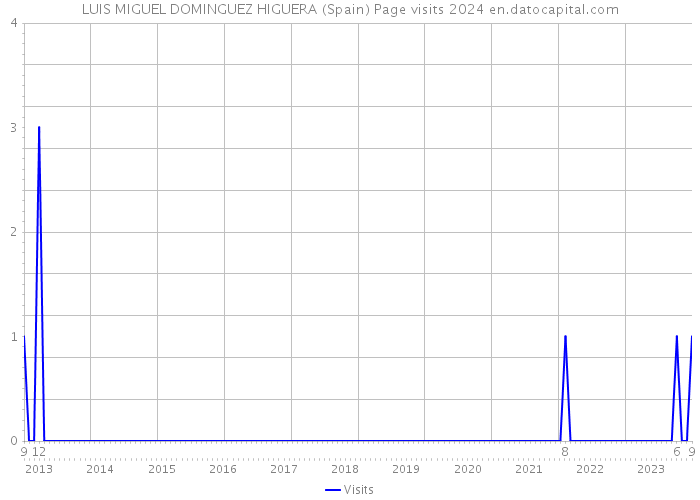 LUIS MIGUEL DOMINGUEZ HIGUERA (Spain) Page visits 2024 