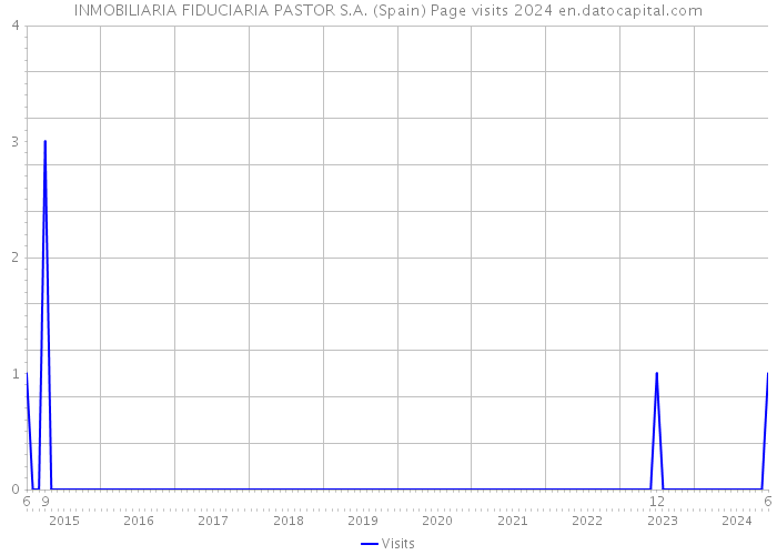 INMOBILIARIA FIDUCIARIA PASTOR S.A. (Spain) Page visits 2024 