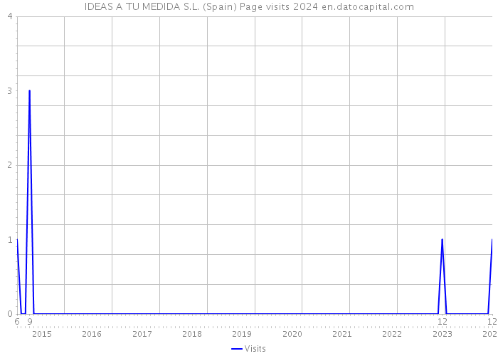 IDEAS A TU MEDIDA S.L. (Spain) Page visits 2024 
