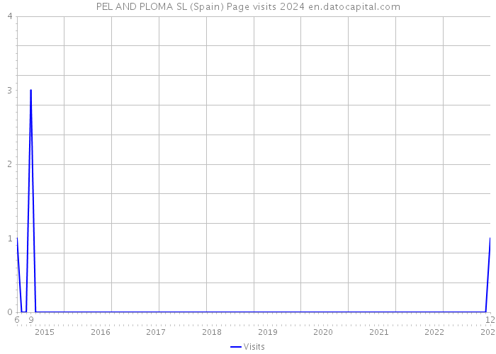 PEL AND PLOMA SL (Spain) Page visits 2024 
