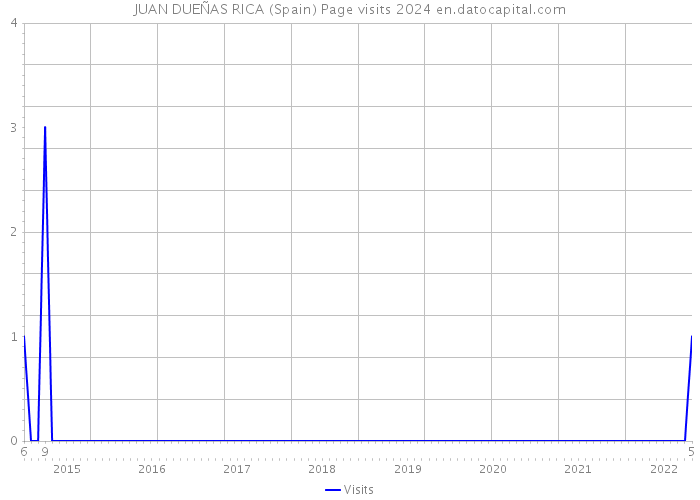 JUAN DUEÑAS RICA (Spain) Page visits 2024 