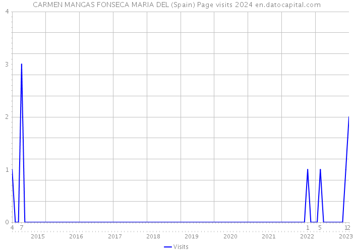 CARMEN MANGAS FONSECA MARIA DEL (Spain) Page visits 2024 