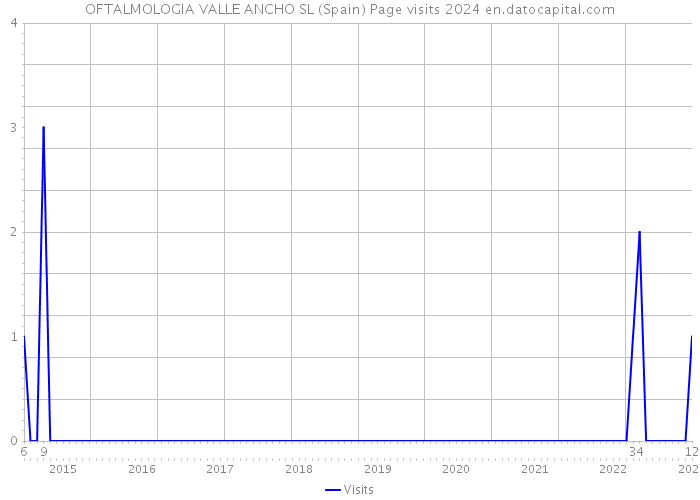 OFTALMOLOGIA VALLE ANCHO SL (Spain) Page visits 2024 