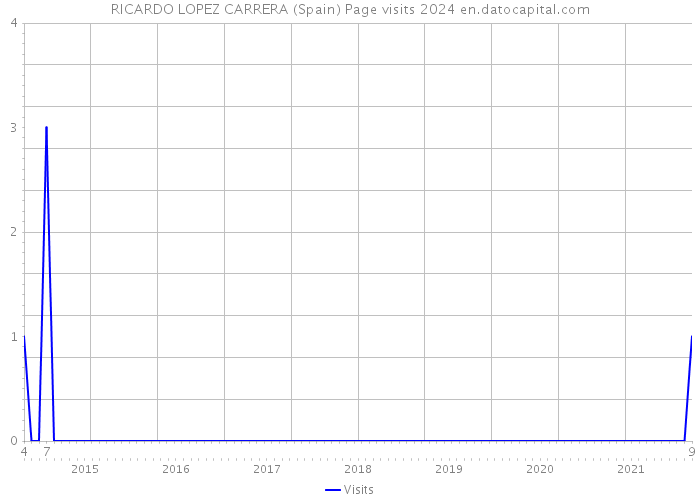 RICARDO LOPEZ CARRERA (Spain) Page visits 2024 