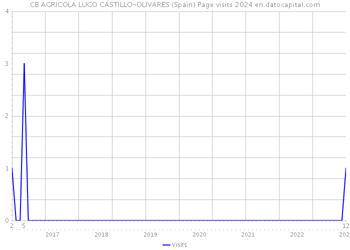 CB AGRICOLA LUGO CASTILLO-OLIVARES (Spain) Page visits 2024 