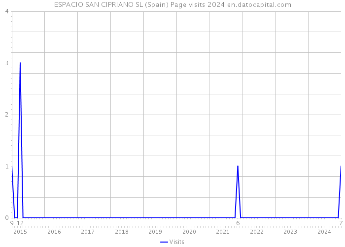 ESPACIO SAN CIPRIANO SL (Spain) Page visits 2024 