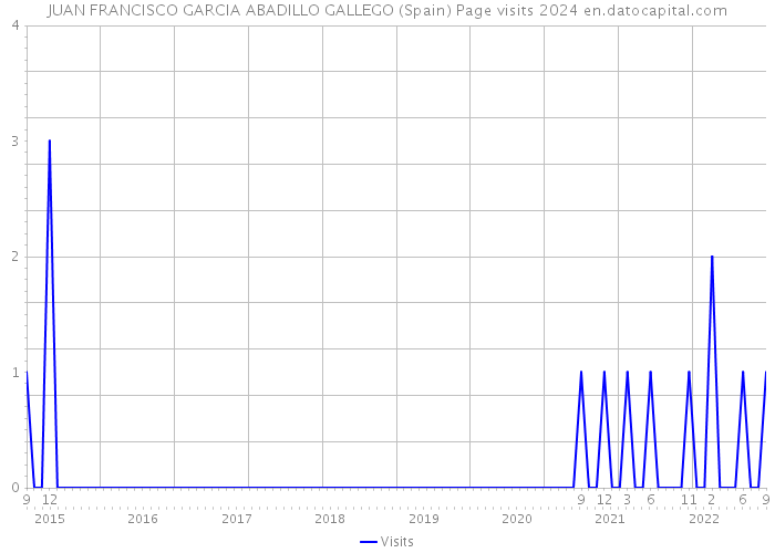 JUAN FRANCISCO GARCIA ABADILLO GALLEGO (Spain) Page visits 2024 