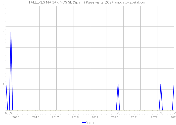 TALLERES MAGARINOS SL (Spain) Page visits 2024 