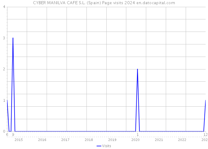 CYBER MANILVA CAFE S.L. (Spain) Page visits 2024 