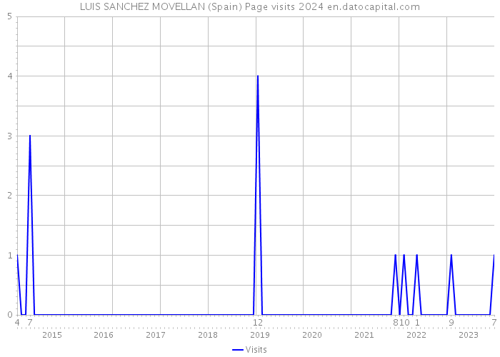 LUIS SANCHEZ MOVELLAN (Spain) Page visits 2024 