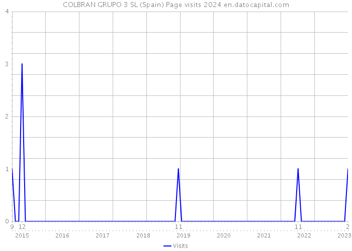 COLBRAN GRUPO 3 SL (Spain) Page visits 2024 