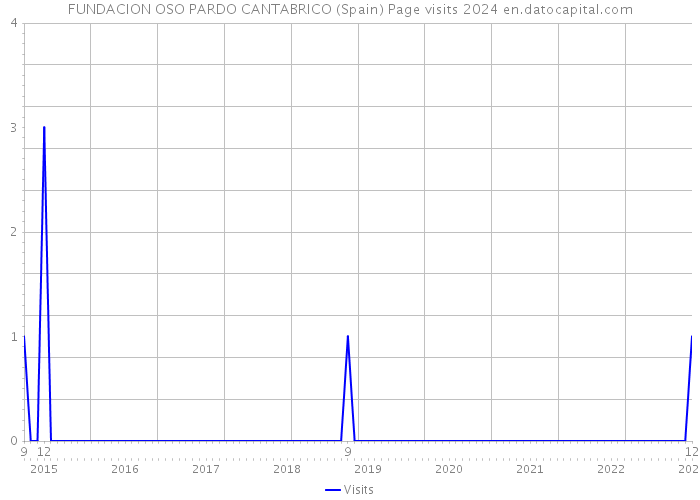 FUNDACION OSO PARDO CANTABRICO (Spain) Page visits 2024 