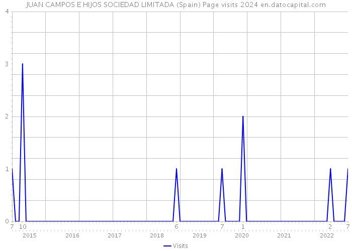 JUAN CAMPOS E HIJOS SOCIEDAD LIMITADA (Spain) Page visits 2024 