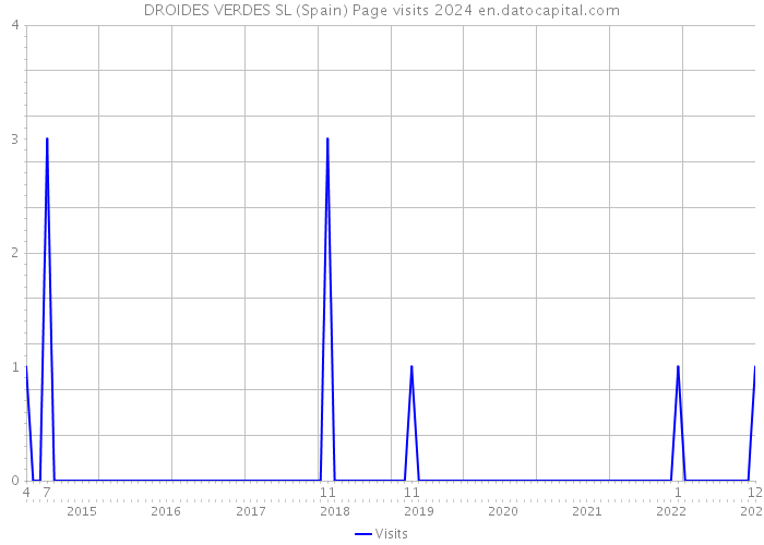 DROIDES VERDES SL (Spain) Page visits 2024 
