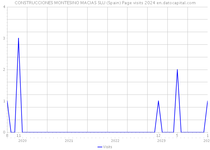 CONSTRUCCIONES MONTESINO MACIAS SLU (Spain) Page visits 2024 
