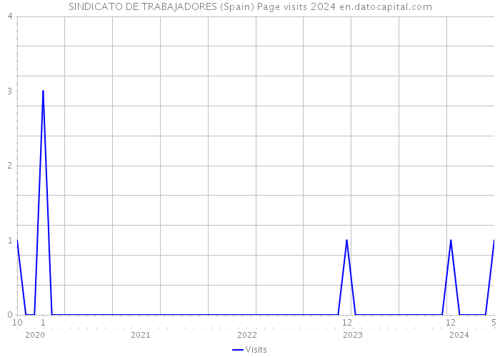 SINDICATO DE TRABAJADORES (Spain) Page visits 2024 