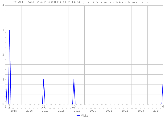 COMEL TRANS M & M SOCIEDAD LIMITADA. (Spain) Page visits 2024 