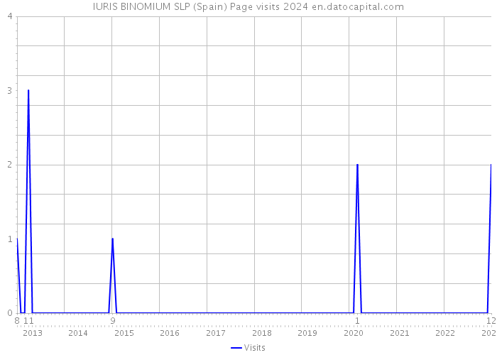 IURIS BINOMIUM SLP (Spain) Page visits 2024 