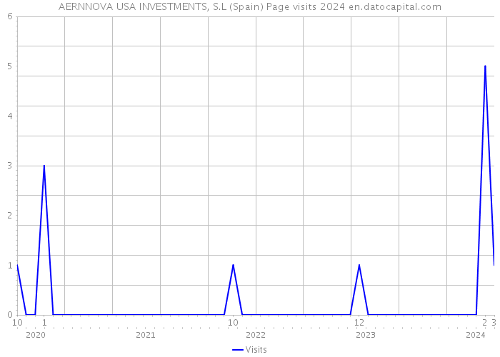 AERNNOVA USA INVESTMENTS, S.L (Spain) Page visits 2024 