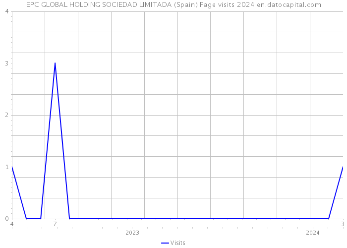 EPC GLOBAL HOLDING SOCIEDAD LIMITADA (Spain) Page visits 2024 