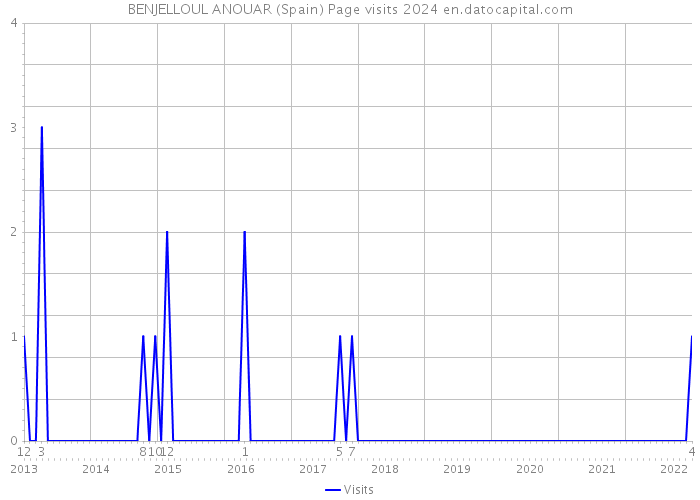 BENJELLOUL ANOUAR (Spain) Page visits 2024 
