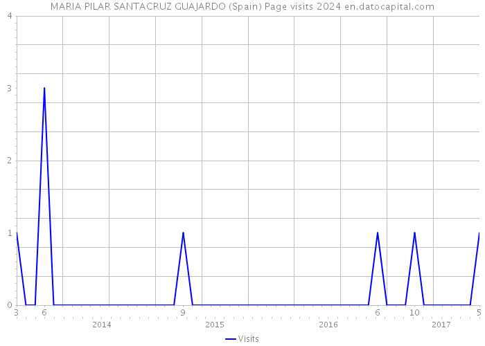 MARIA PILAR SANTACRUZ GUAJARDO (Spain) Page visits 2024 