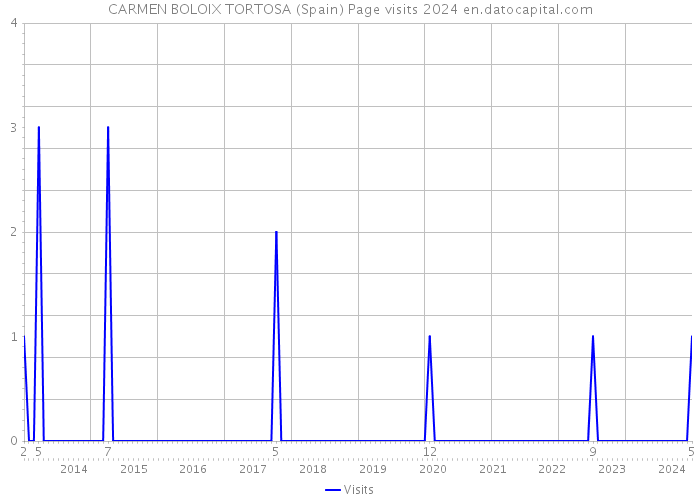 CARMEN BOLOIX TORTOSA (Spain) Page visits 2024 