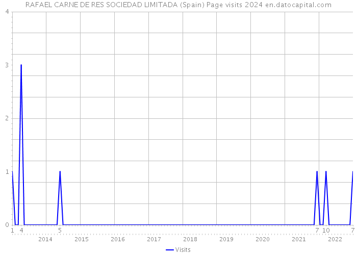 RAFAEL CARNE DE RES SOCIEDAD LIMITADA (Spain) Page visits 2024 