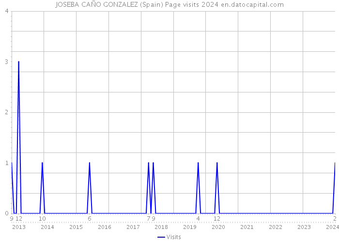 JOSEBA CAÑO GONZALEZ (Spain) Page visits 2024 