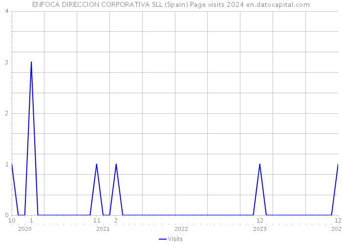 ENFOCA DIRECCION CORPORATIVA SLL (Spain) Page visits 2024 