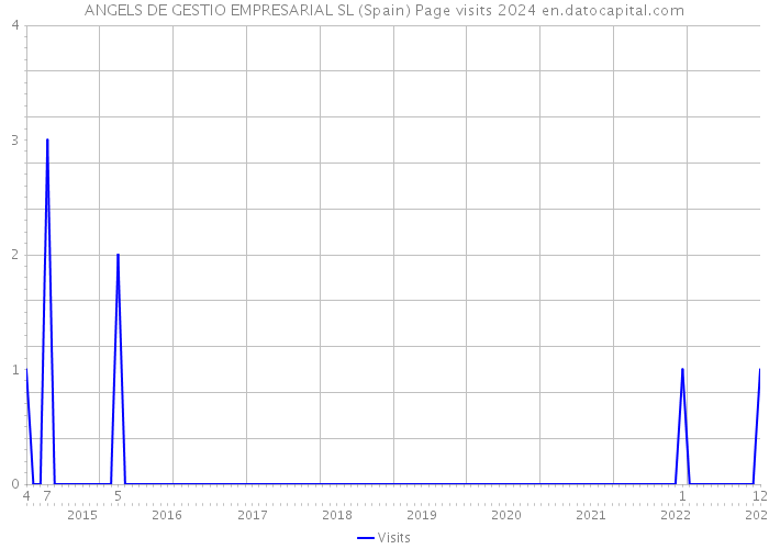 ANGELS DE GESTIO EMPRESARIAL SL (Spain) Page visits 2024 