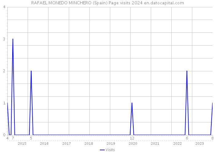 RAFAEL MONEDO MINCHERO (Spain) Page visits 2024 
