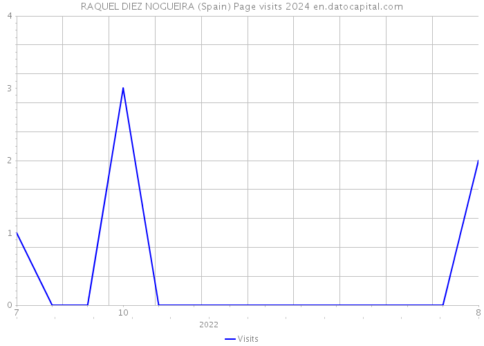RAQUEL DIEZ NOGUEIRA (Spain) Page visits 2024 