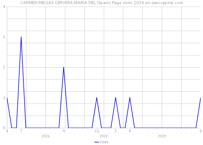 CARMEN MEGIAS CERVERA MARIA DEL (Spain) Page visits 2024 