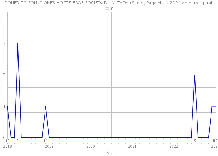 DONERITO SOLUCIONES HOSTELERAS SOCIEDAD LIMITADA (Spain) Page visits 2024 