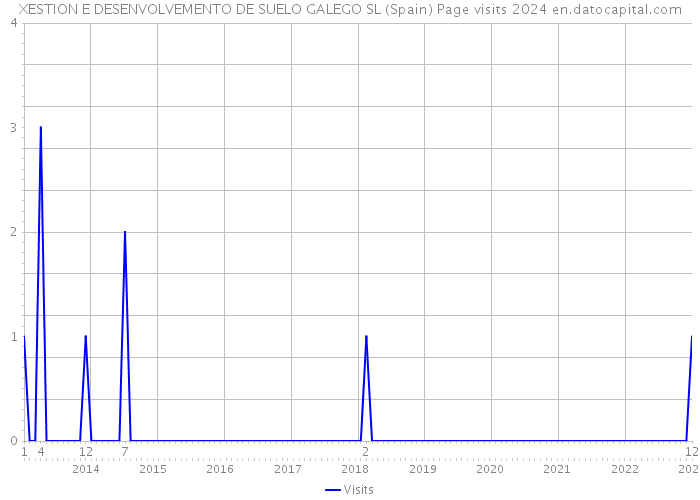 XESTION E DESENVOLVEMENTO DE SUELO GALEGO SL (Spain) Page visits 2024 