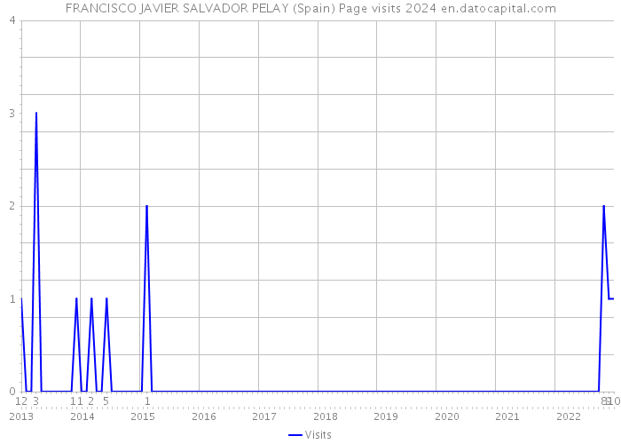 FRANCISCO JAVIER SALVADOR PELAY (Spain) Page visits 2024 
