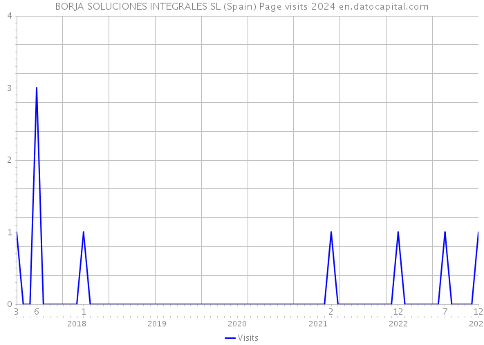 BORJA SOLUCIONES INTEGRALES SL (Spain) Page visits 2024 