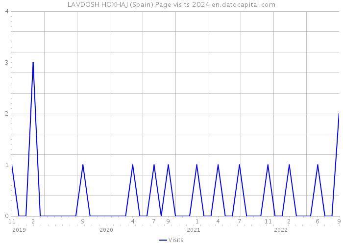 LAVDOSH HOXHAJ (Spain) Page visits 2024 