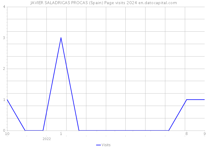 JAVIER SALADRIGAS PROCAS (Spain) Page visits 2024 