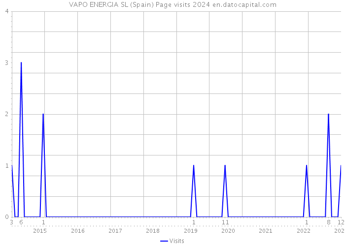 VAPO ENERGIA SL (Spain) Page visits 2024 