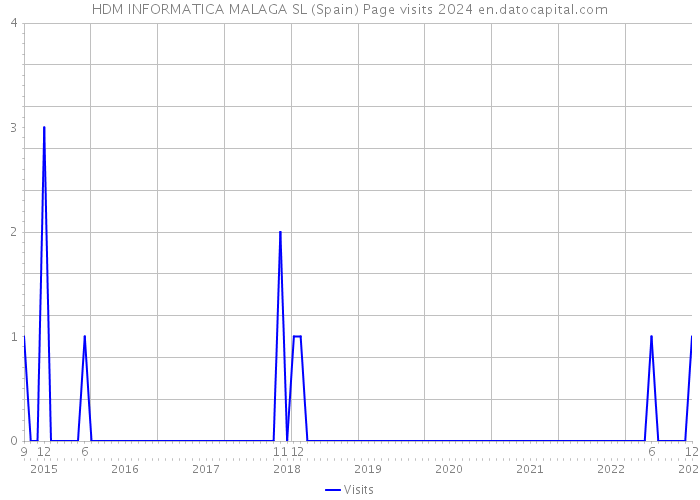 HDM INFORMATICA MALAGA SL (Spain) Page visits 2024 