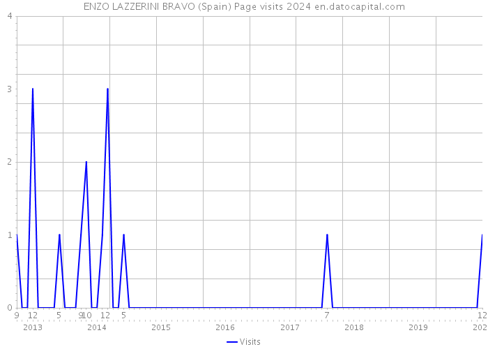 ENZO LAZZERINI BRAVO (Spain) Page visits 2024 