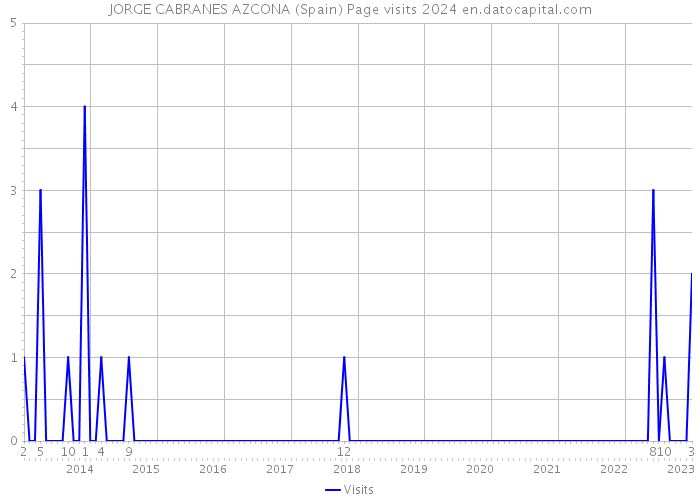 JORGE CABRANES AZCONA (Spain) Page visits 2024 