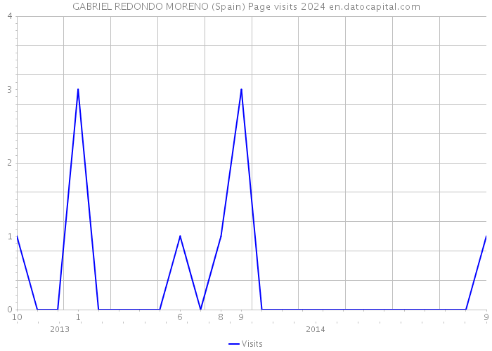 GABRIEL REDONDO MORENO (Spain) Page visits 2024 