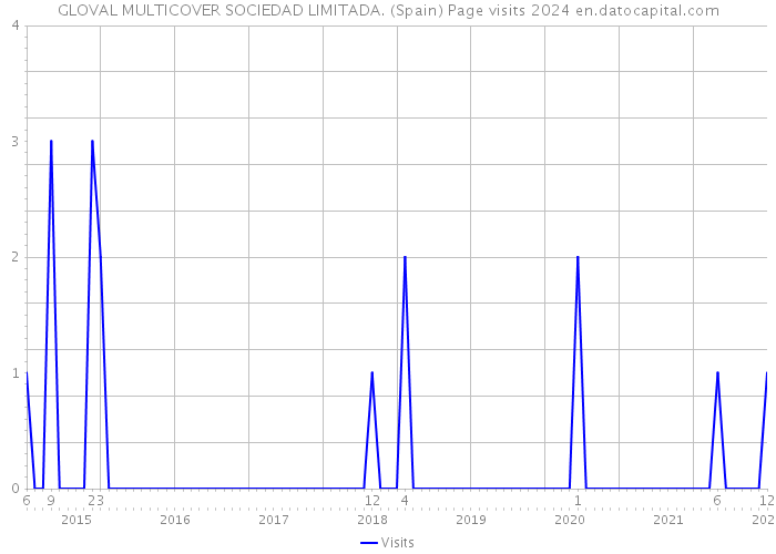 GLOVAL MULTICOVER SOCIEDAD LIMITADA. (Spain) Page visits 2024 