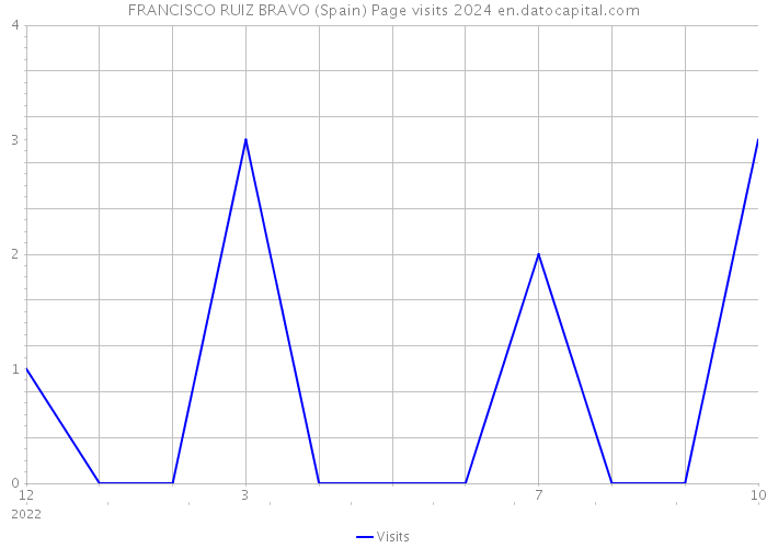 FRANCISCO RUIZ BRAVO (Spain) Page visits 2024 