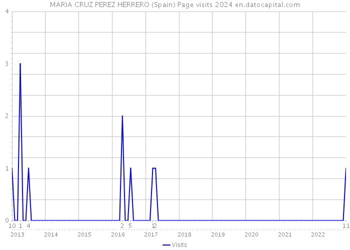 MARIA CRUZ PEREZ HERRERO (Spain) Page visits 2024 