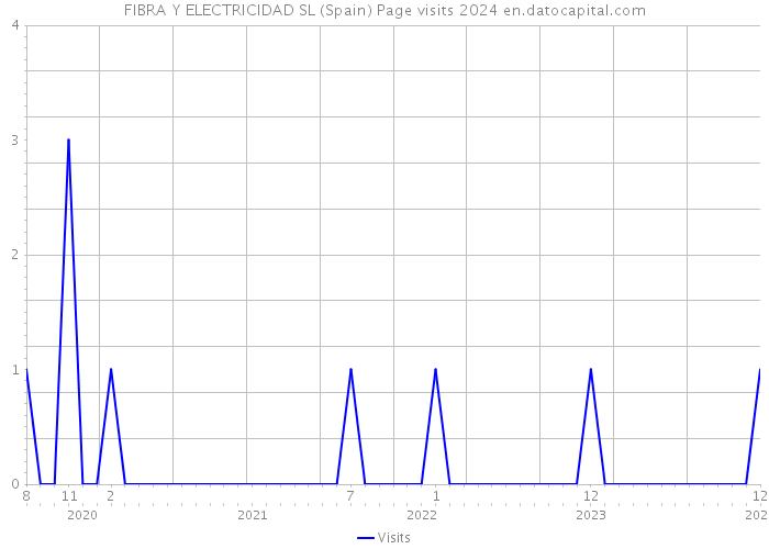 FIBRA Y ELECTRICIDAD SL (Spain) Page visits 2024 